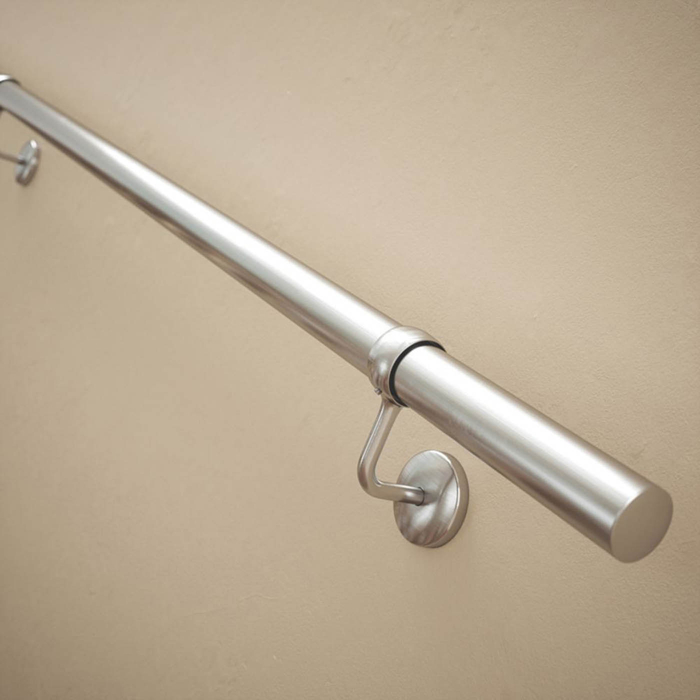Rothley  Steel Handrail Kit Brushed Silver 3600mm - Image 2
