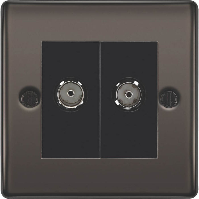 British General Coaxial Socket For TV Or FM Aerial Connections Double Outlet - Image 2
