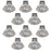 LAP Ubertas Fixed  LED Downlights Brushed Nickel 4W 450lm 10 Pack - Image 1