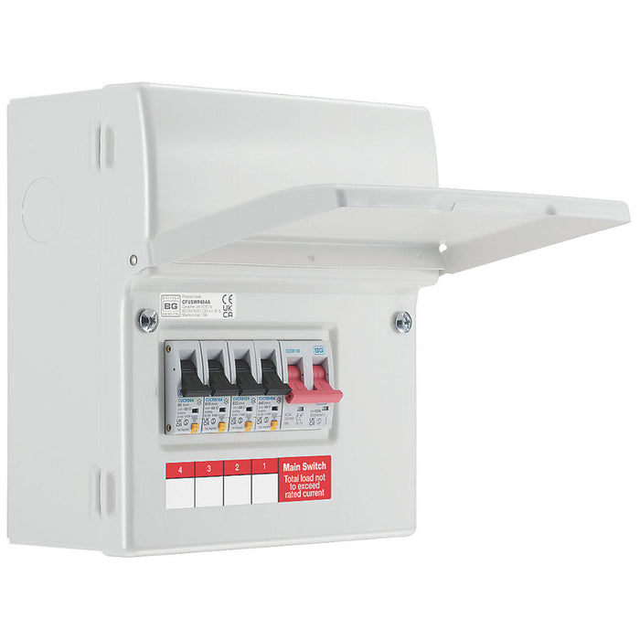 British General Consumer Unit 6 Module 4 Way Populated Fortress Main Switch - Image 2