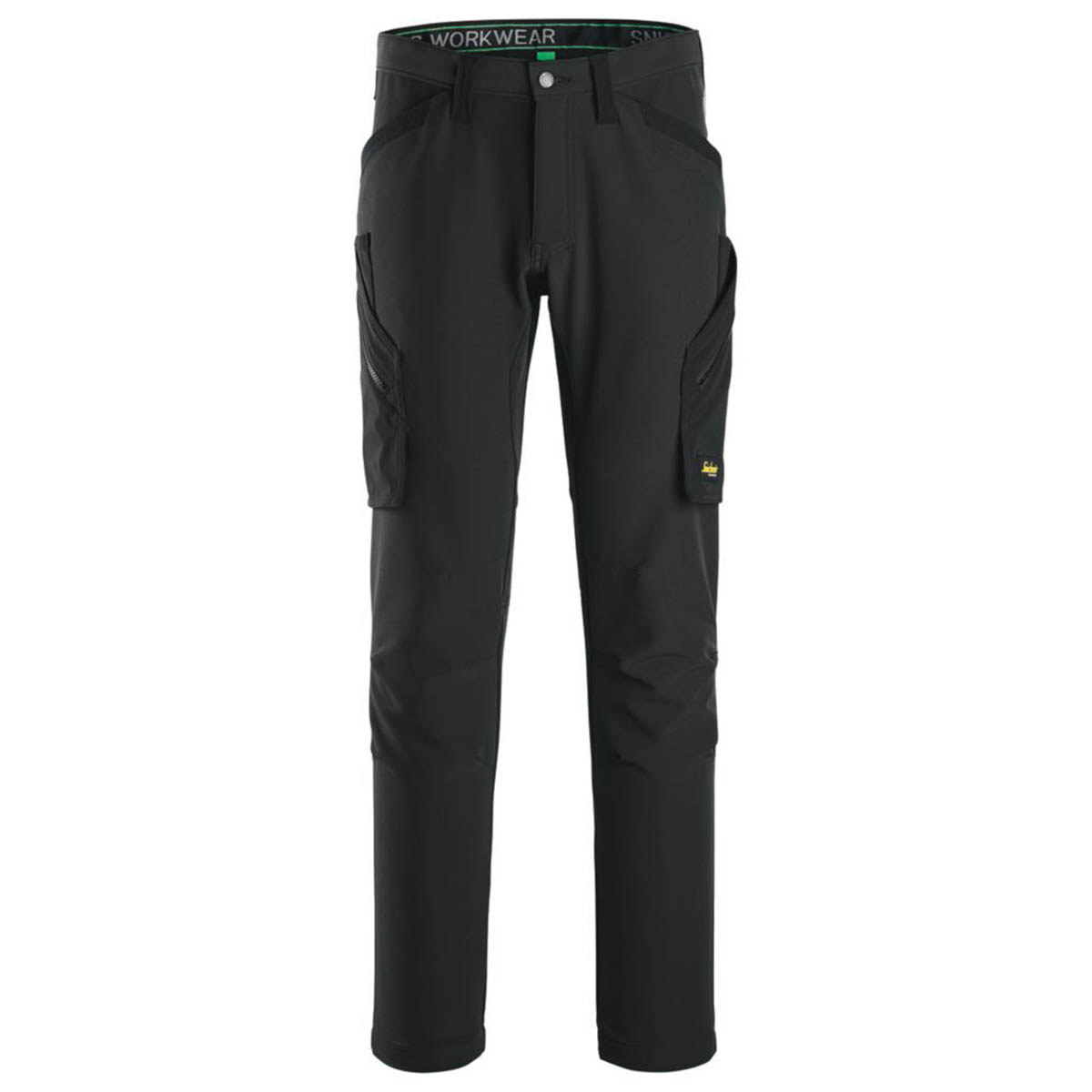 Snickers Work Trousers Mens Slim Fit Black Stretch Multi Pockets 44"W 30"L - Image 1