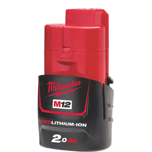 Milwaukee Battery 2.0 Ah 12V Li-Ion RedLithium For M12 Tools Overload Protection - Image 1