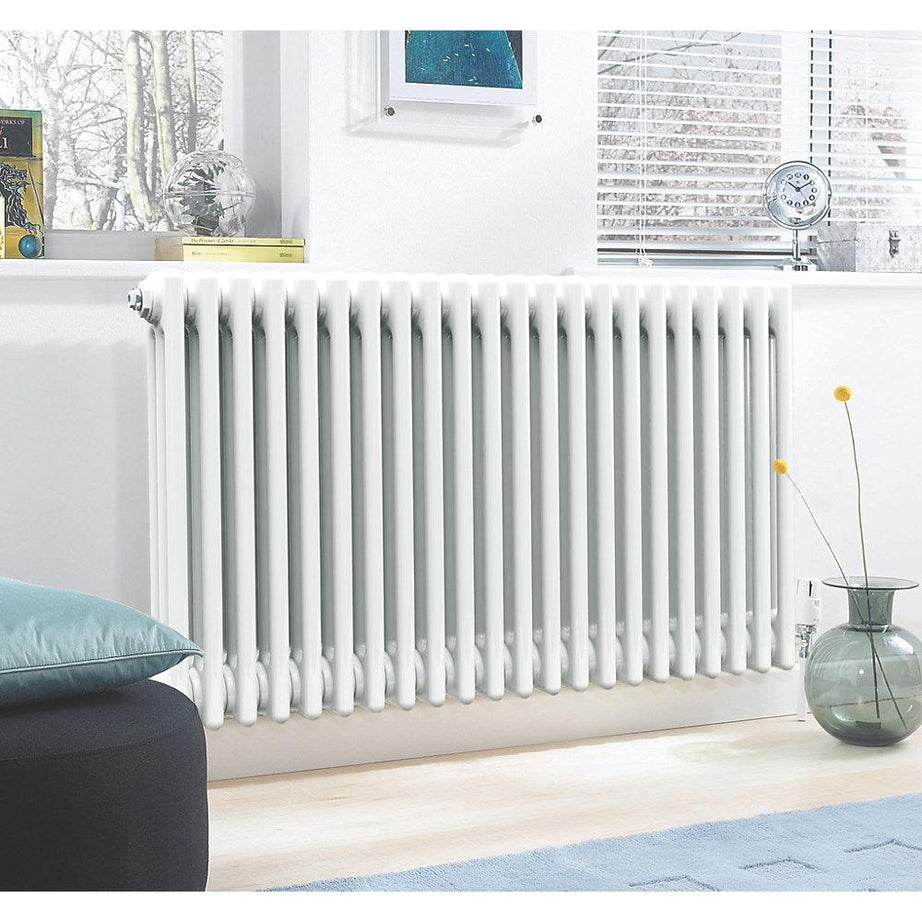 Acova Classic 3-Column Horizontal White Radiator Steel 500 x 812mm 2992BTU 877W - Image 2