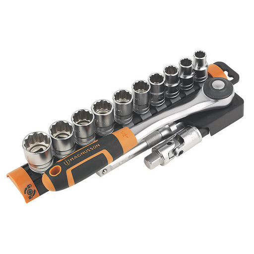Magnusson 12-Point Socket Set 13 Pieces ½" Drive Corrosion-Resistant Hardened - Image 1