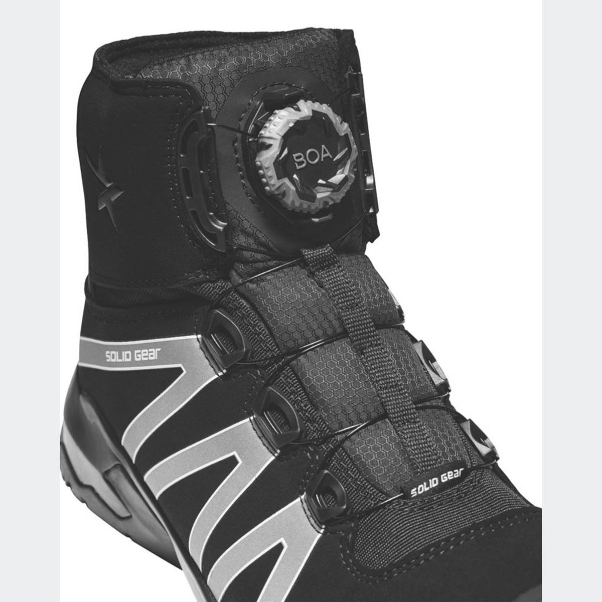 Solid Gear Safety Boots Composite Toe Cap Black Water Resistant Size 10 - Image 6