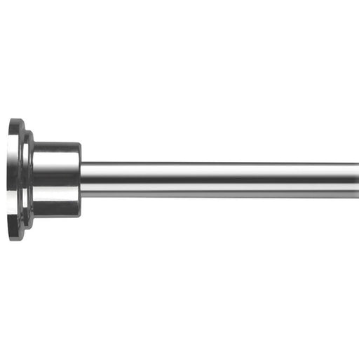 Shower Rod Curtain Holder Round Telescopic Extendable Aluminium Chrome 2298mm - Image 1