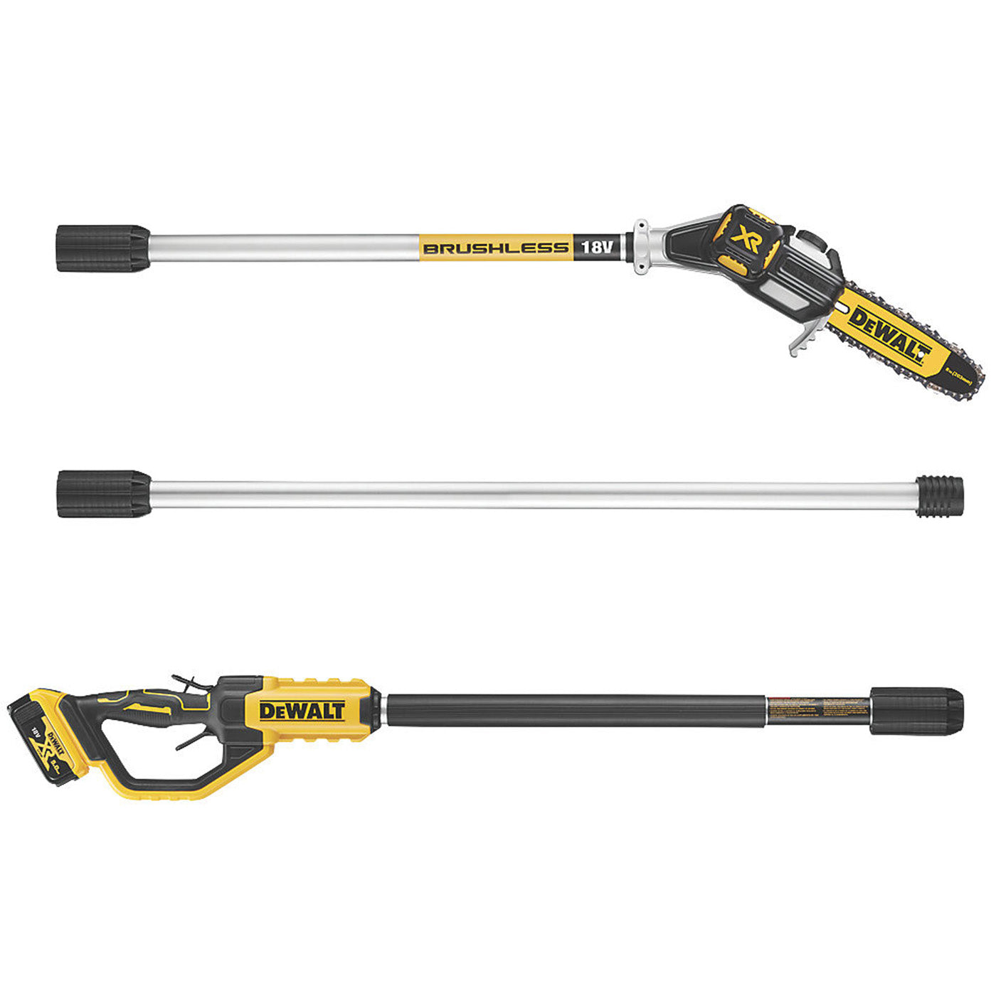 DeWalt Pole Saw Cordless 18V 5Ah Li-Ion DCMPS567P1 Brushless 20cm Tree Pruner - Image 2