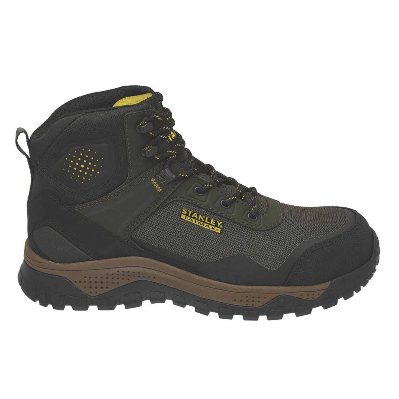 Stanley Safety Boots Mens Wide Fit Olive Green Waterproof Steel Toe Size 7 - Image 3