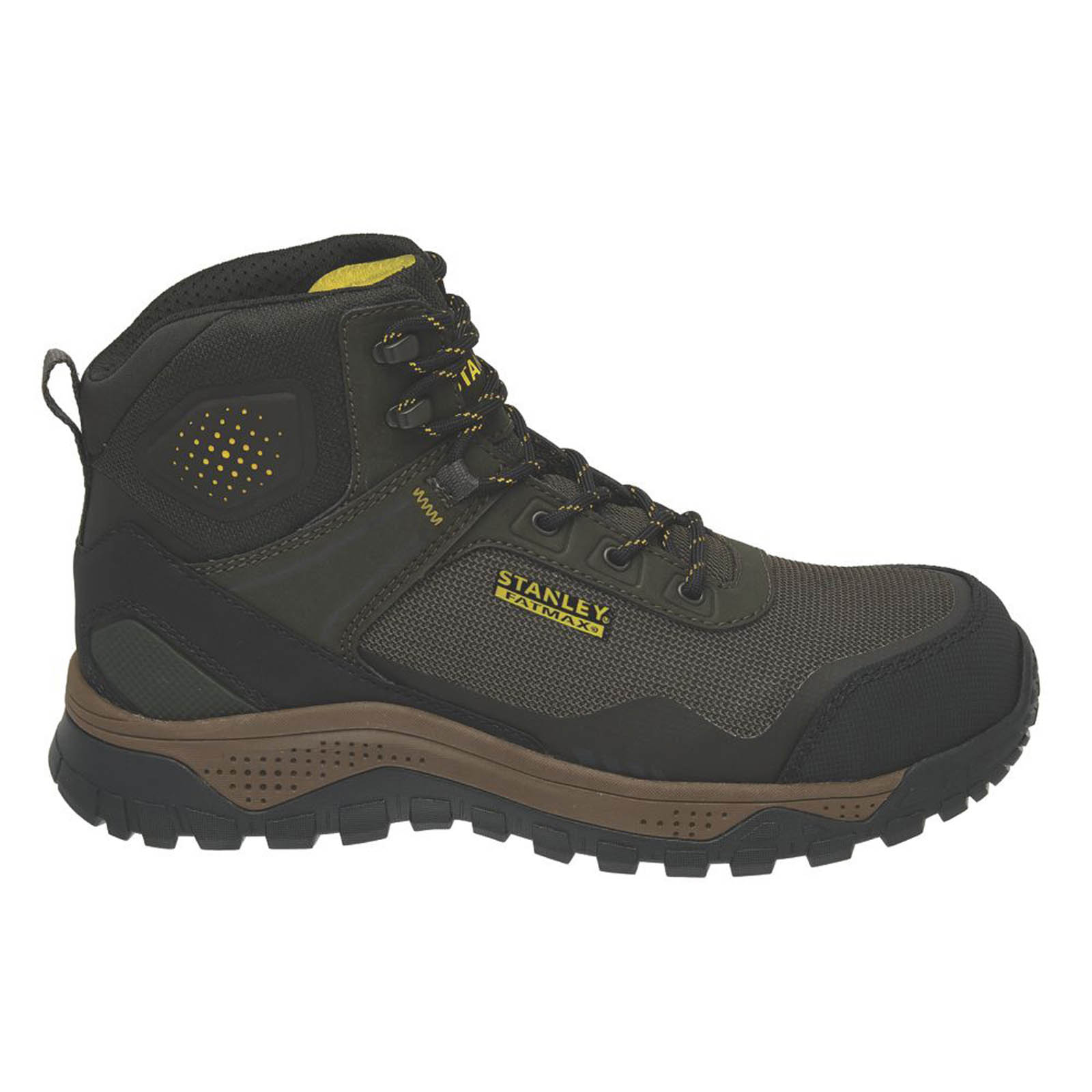 Stanley Safety Boots Mens Wide Fit Olive Green Waterproof Steel Toe Size 7 - Image 3