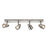 Ceiling Spotlight Bar 4-Way Quad GU10 Brushed Chrome Multi Arm Adjustable Heads - Image 1