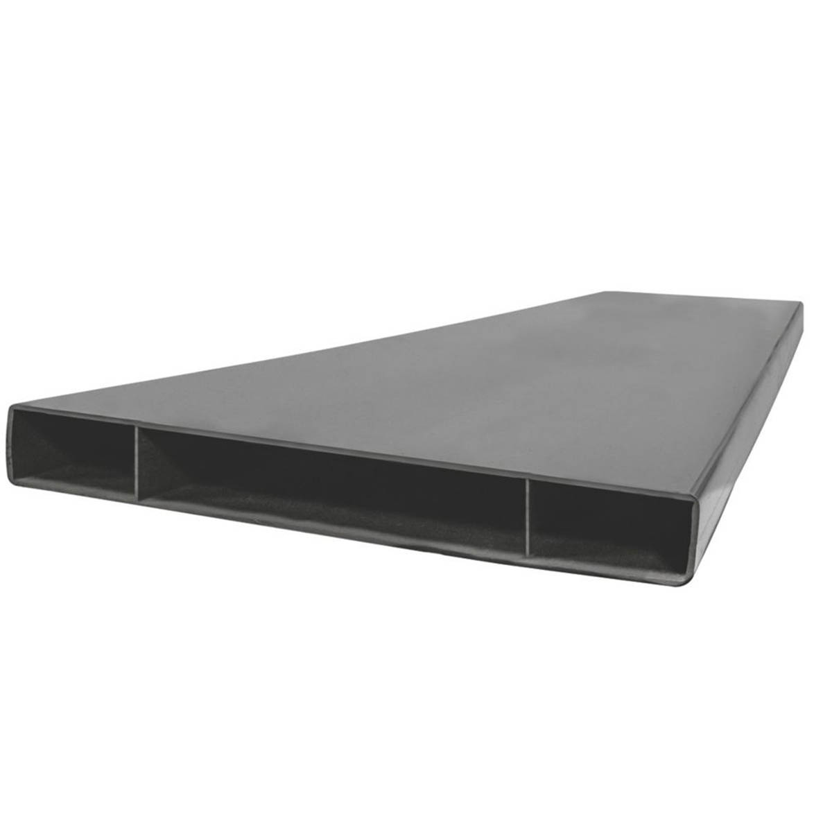 Manrose Ducting Flat Channel Low Profile Pipe Grey 225 x 25mm 1m 4 Pack - Image 2