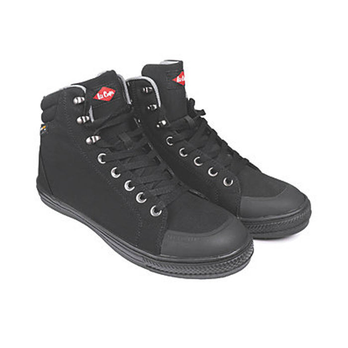 Lee Cooper Safety Trainer Boots Mens Standard Fit Black Steel Toe Shoes Size 8 - Image 1