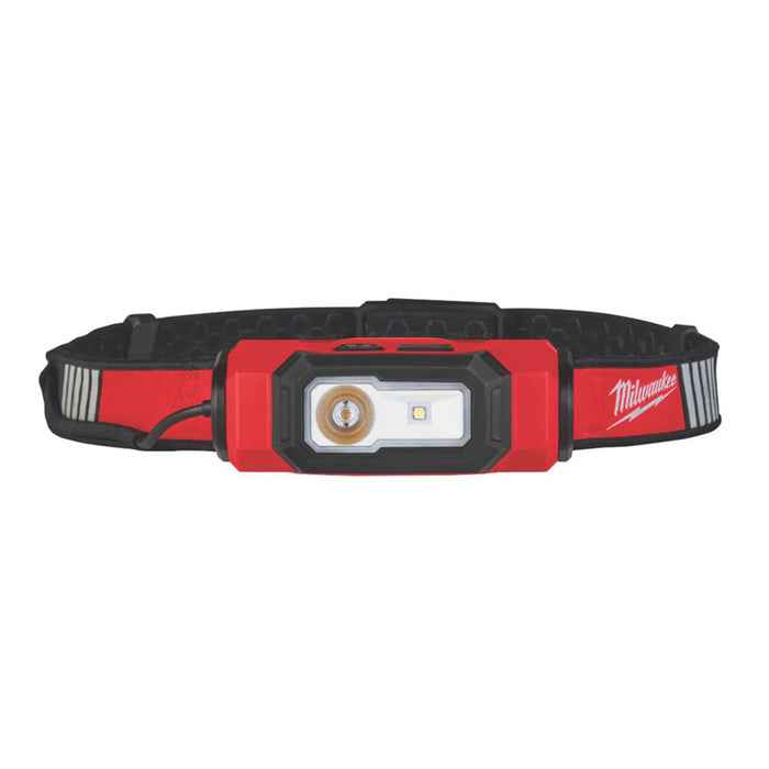 Milwaukee LED Work Headlamp Hi-Vis 600lm Head Torch USB Rechargeable IP53 - Image 6