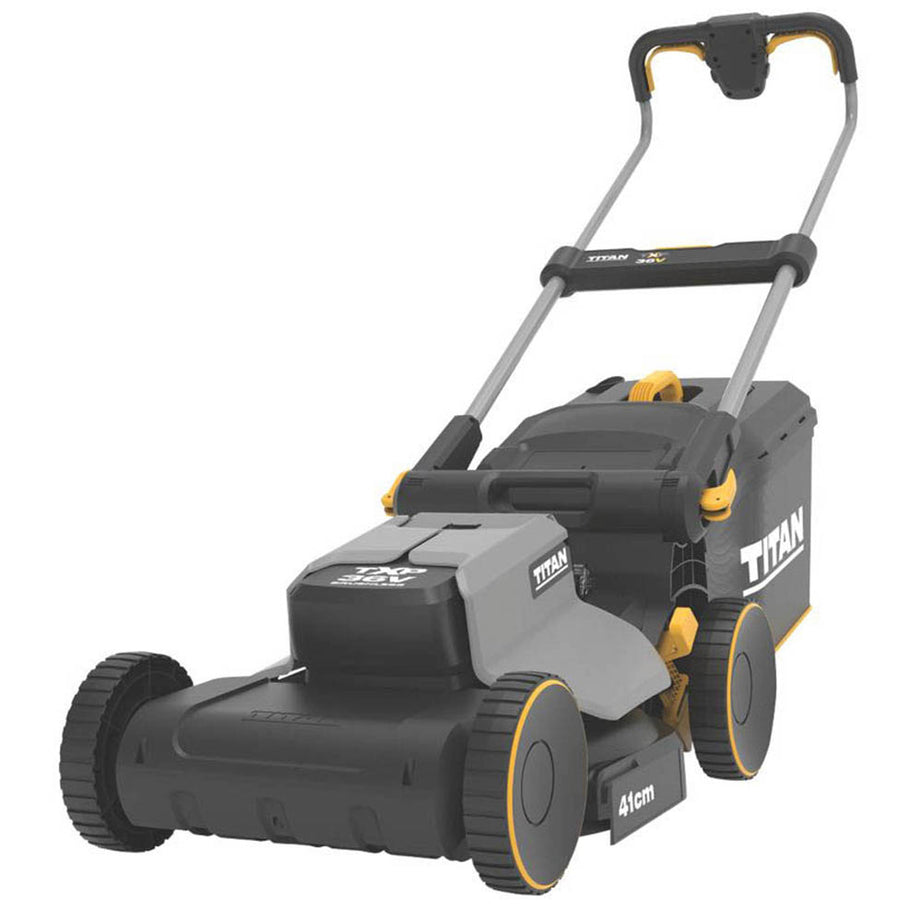 Titan Rotary Lawnmower Cordless TTT838LWM 36V TXP 4.0Ah Hardened Steel Blade 50L - Image 1