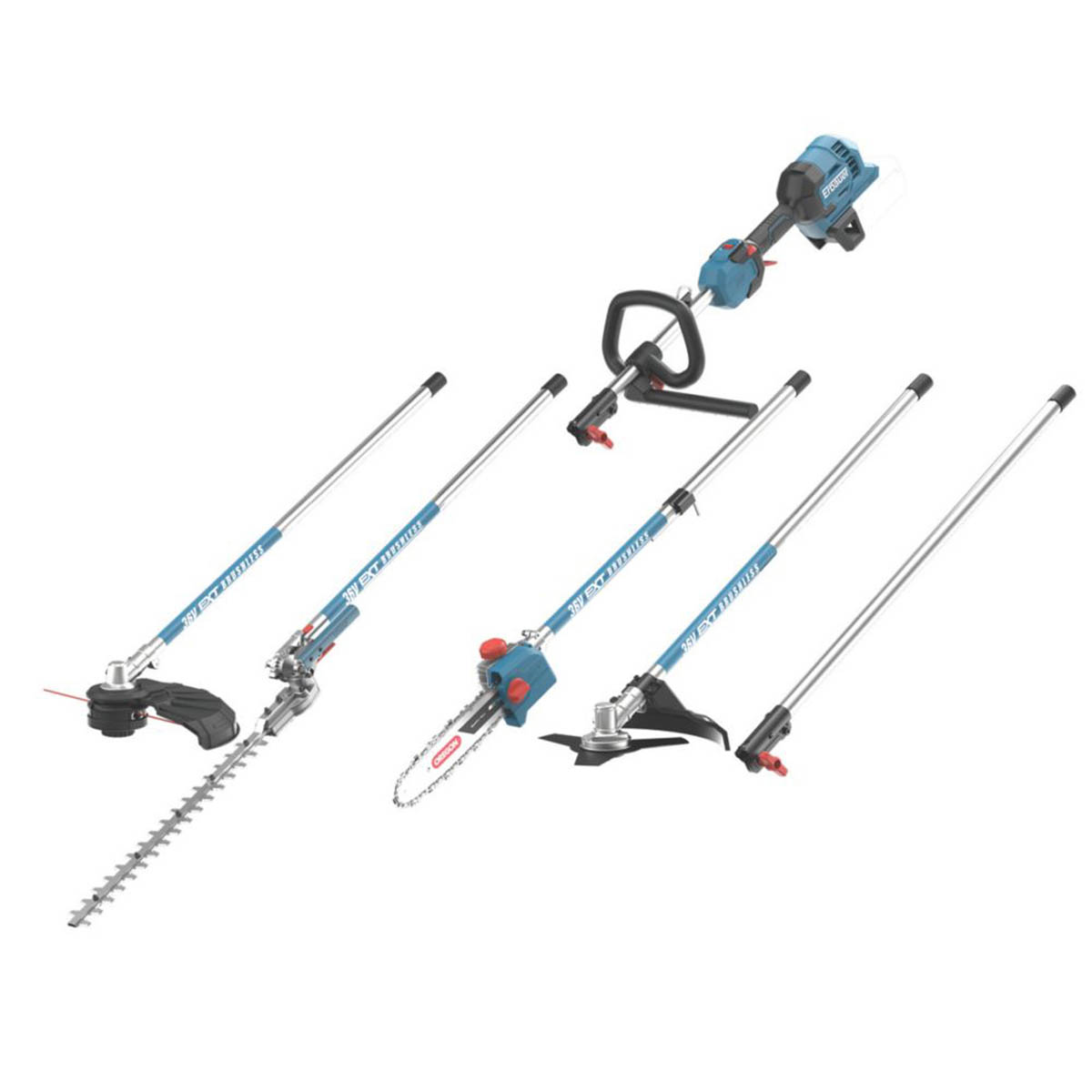 Erbauer Multi Tool Cordless ERT1029GMT Brushless 18/36V Li-Ion EXT