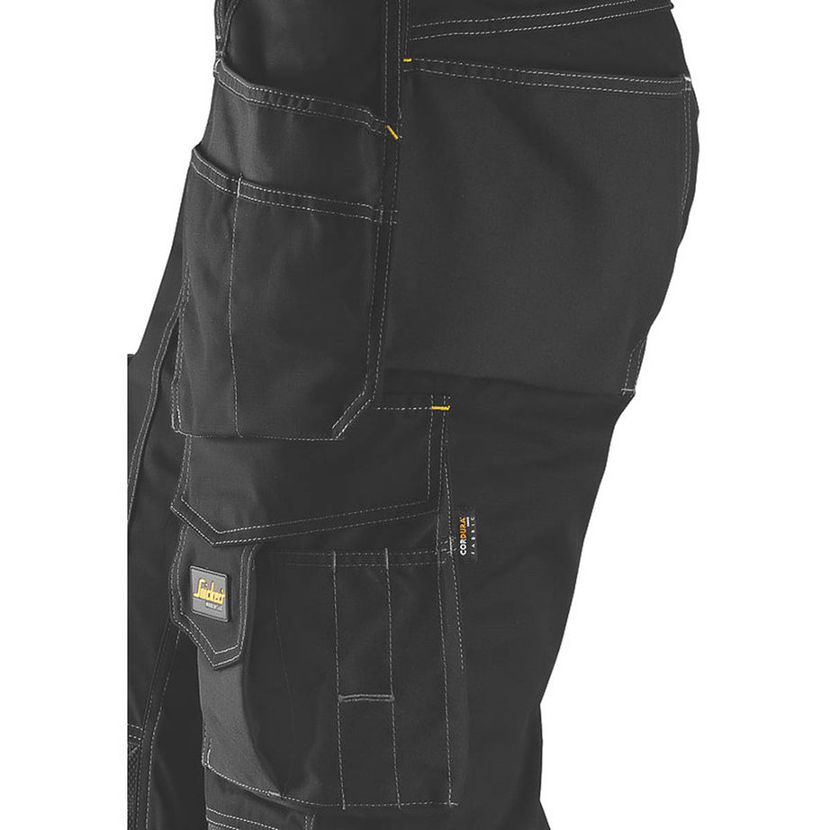 Snickers Work Trousers Mens Twisted Leg Grey Black Multi Pocket 35"W 32"L - Image 4