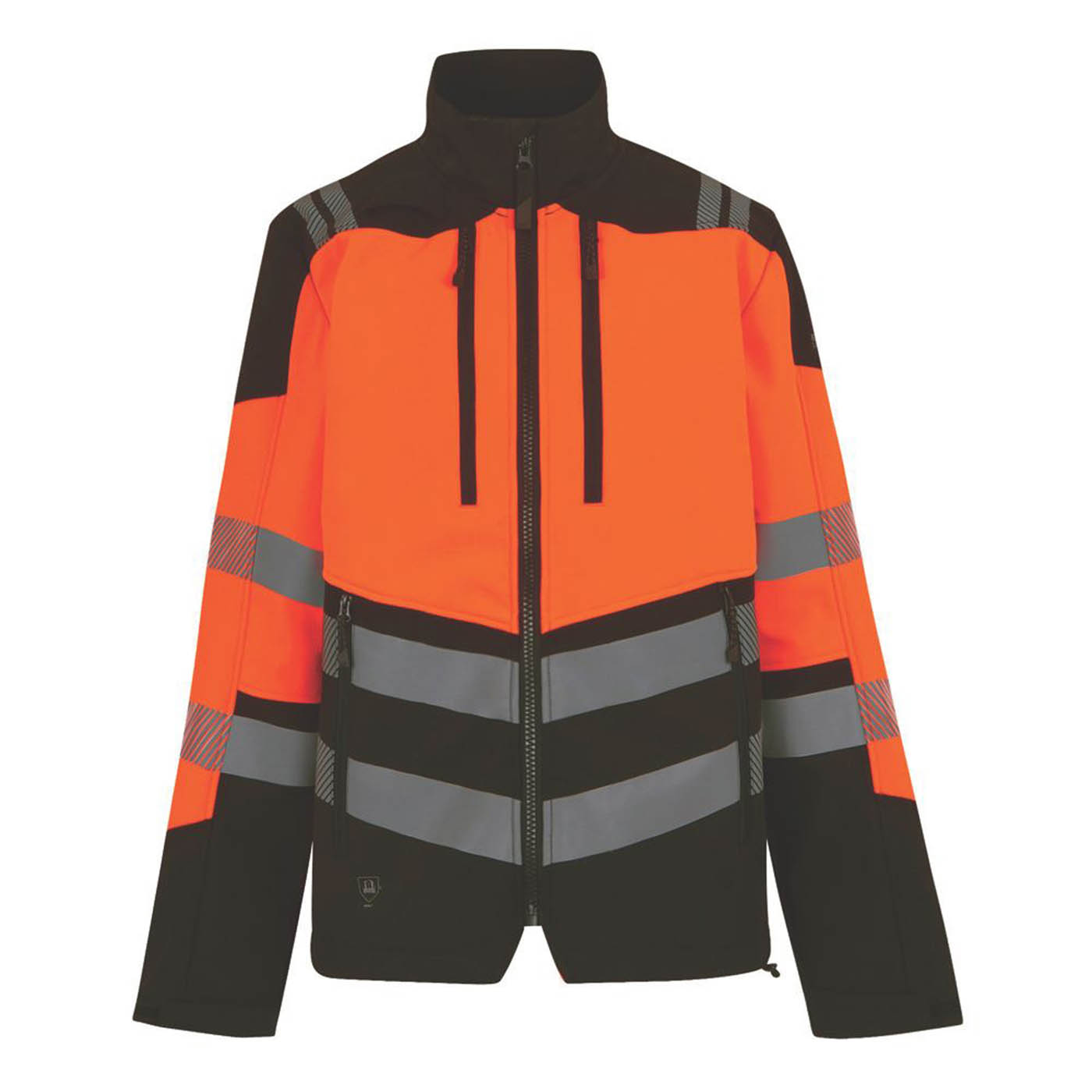 Regatta Hi Vis Jacket Mens Black Orange Reflective Breathable Medium 40in Chest - Image 1