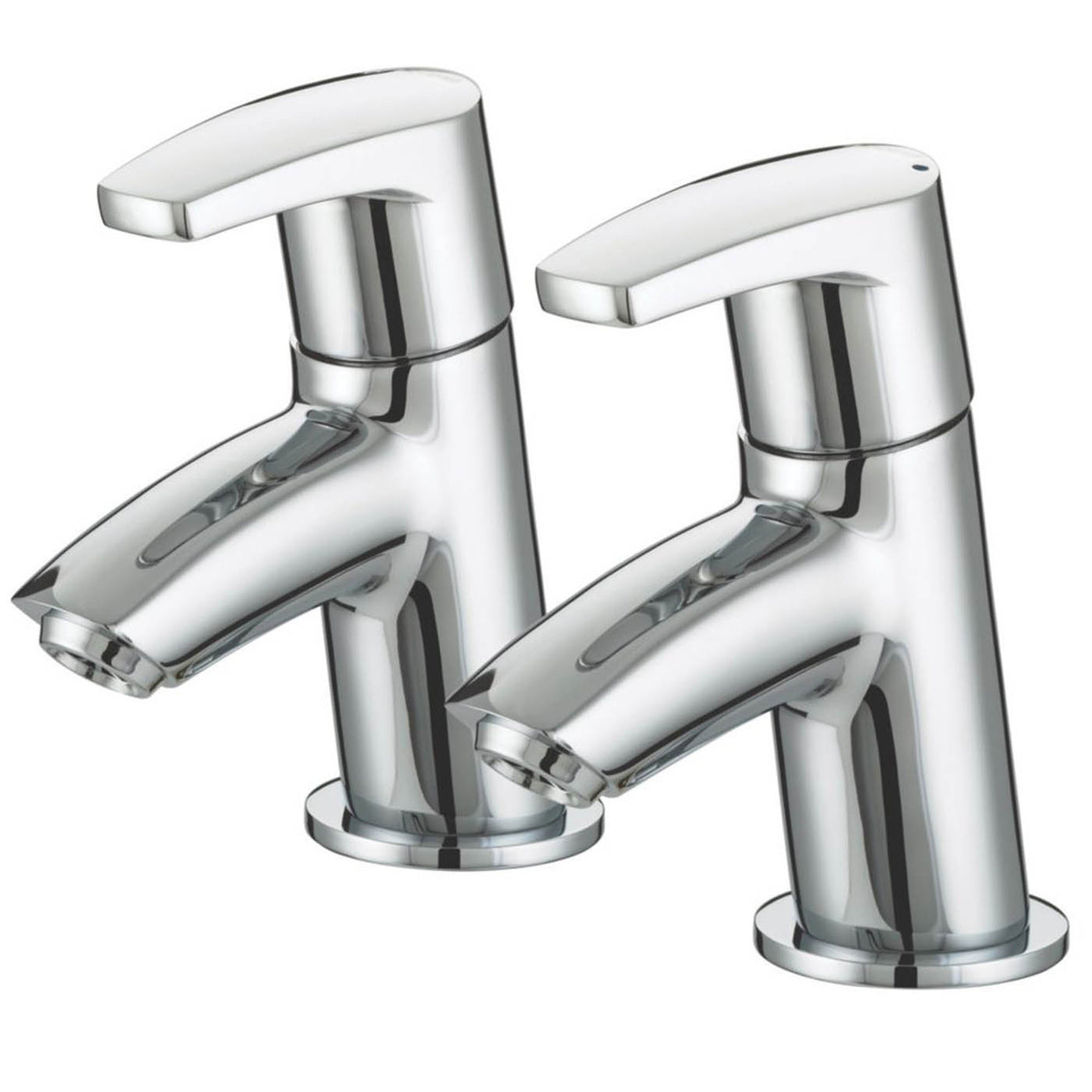 Bristan Orta Chrome 125mm Deck Mounted Lever 2 Tap Holes Bath Pillar Tap - Image 1