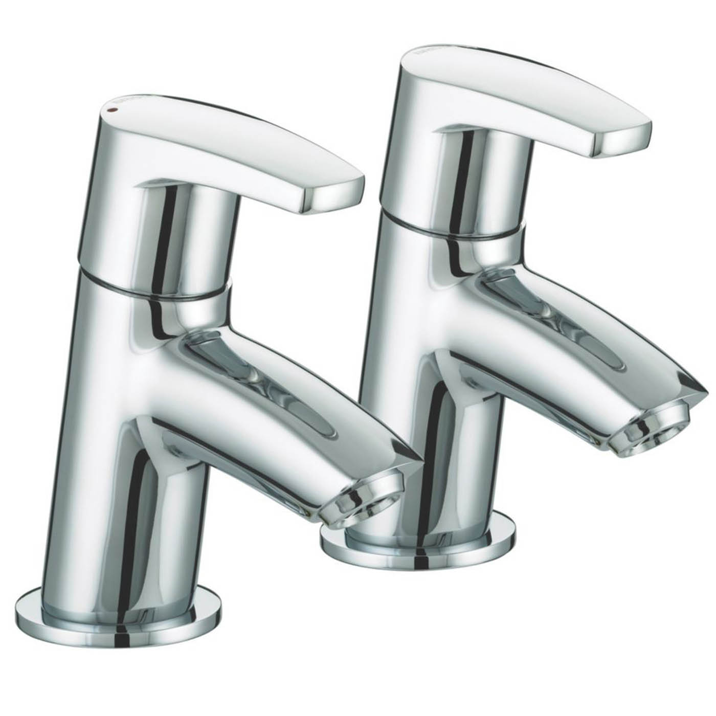 Bristan Orta Chrome 125mm Deck Mounted Lever 2 Tap Holes Bath Pillar Tap - Image 2