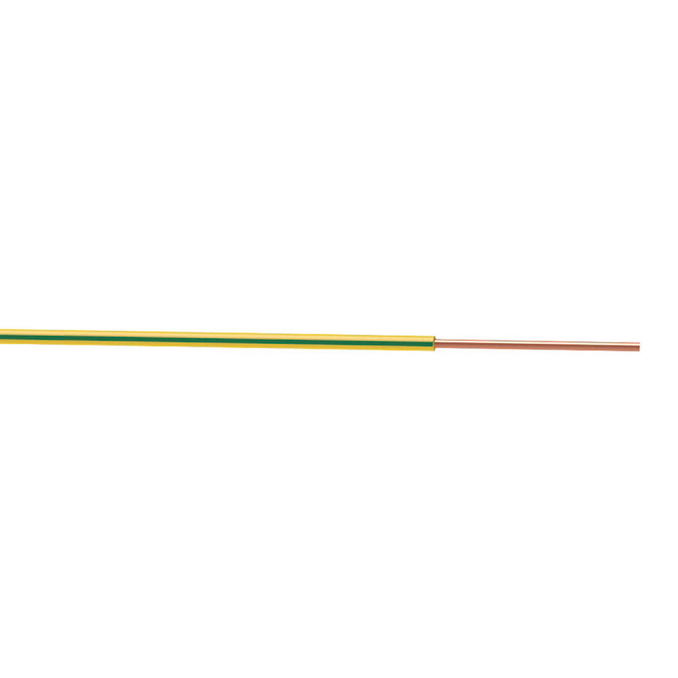 Time 1-Core Cable Flexible Green/Yellow Drum PVC Sheathed Durable 1.5mm² x 100m - Image 1