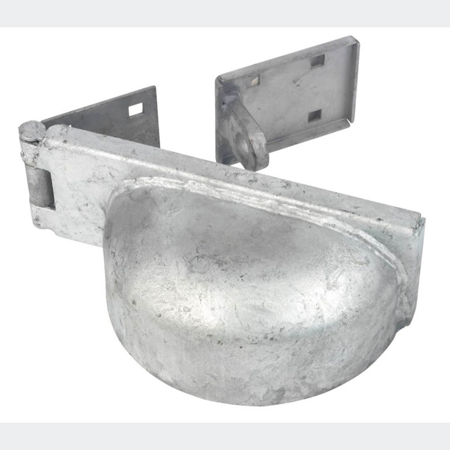 GateMate Padlock Protector Right Hand Galvanised Steel Security Cover 180mm - Image 1