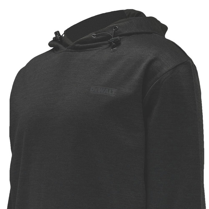 DeWalt Mens Sweatshirt Hooded Black Breathable Lightweight Large 41-43" Chest - Image 4