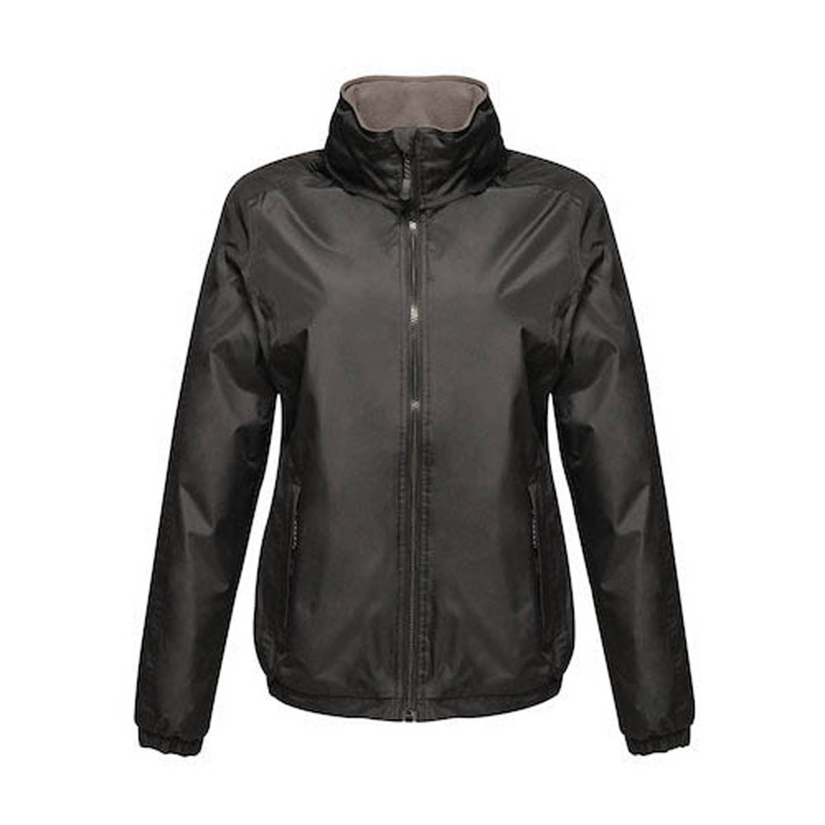 Ladies Dover Bomber Jacket Fleece Lined Waterproof Concealed Hood Black Size 10 - Image 1