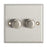 LED Dimmer Switch Wall 2-Gang 2-Way Push On Off Rotary Brushed Steel Slim - Image 2