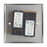 LED Dimmer Switch Wall 2-Gang 2-Way Push On Off Rotary Brushed Steel Slim - Image 4