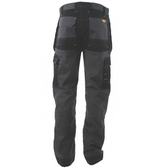 DeWalt Work Trousers Mens Slim Fit Grey Breathable Multi Pockets 36"W 31"L - Image 3