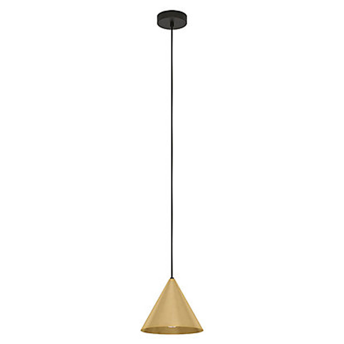 Pendant Light Gold Hanging Modern Nordic Style Brushed Metal Lampshade Minimal - Image 1