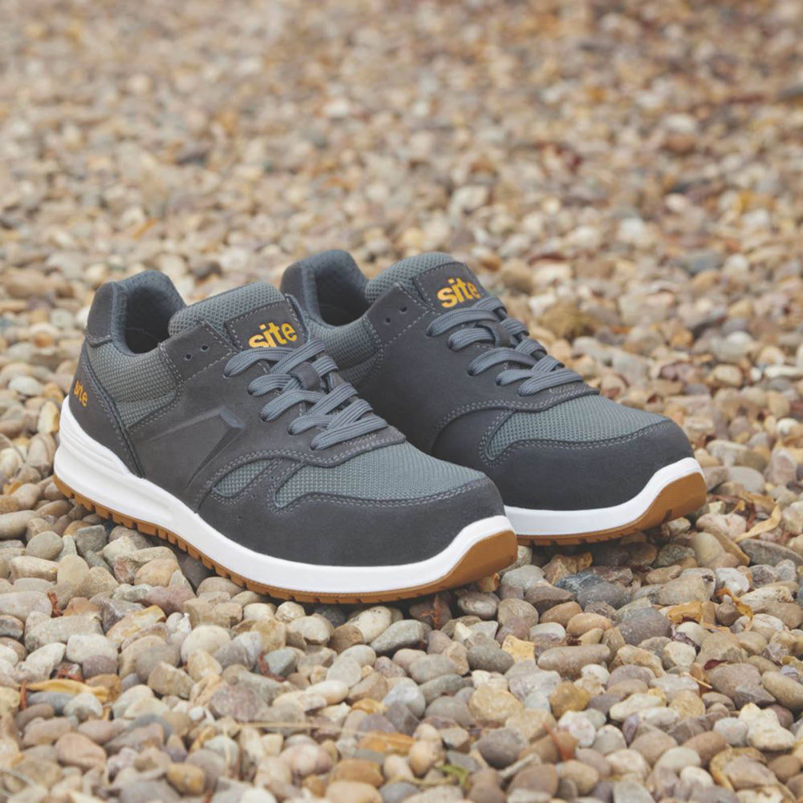 Site Safety Trainers Mens Lillak Wide Fit Grey Work Shoes Composite Toe Size 11 - Image 2