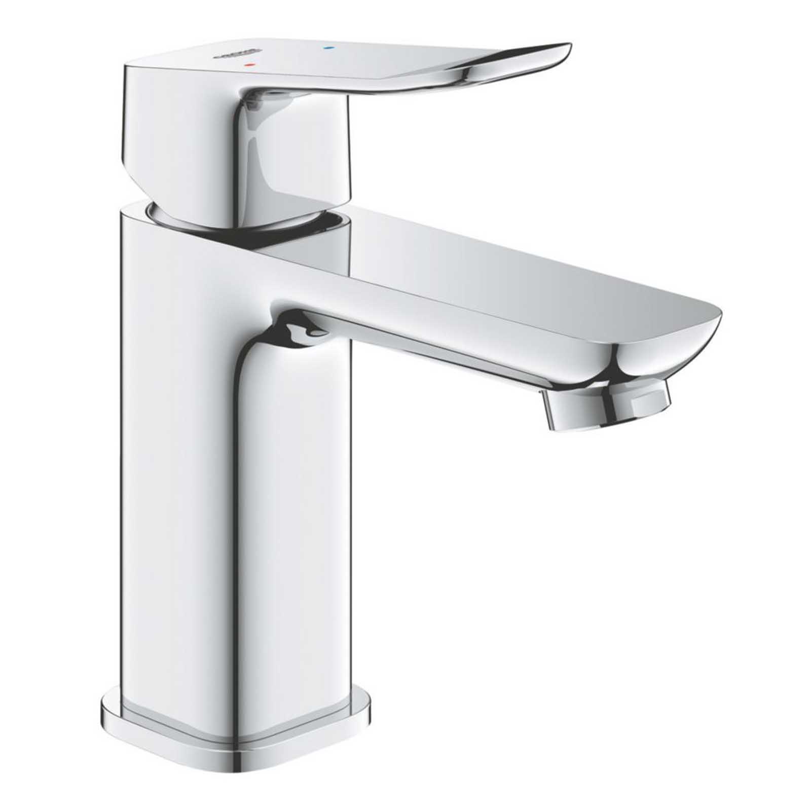 Grohe Dice Chrome 185mm Standard Lever Mono Basin Mixer Tap  With Clicker Waste - Image 1