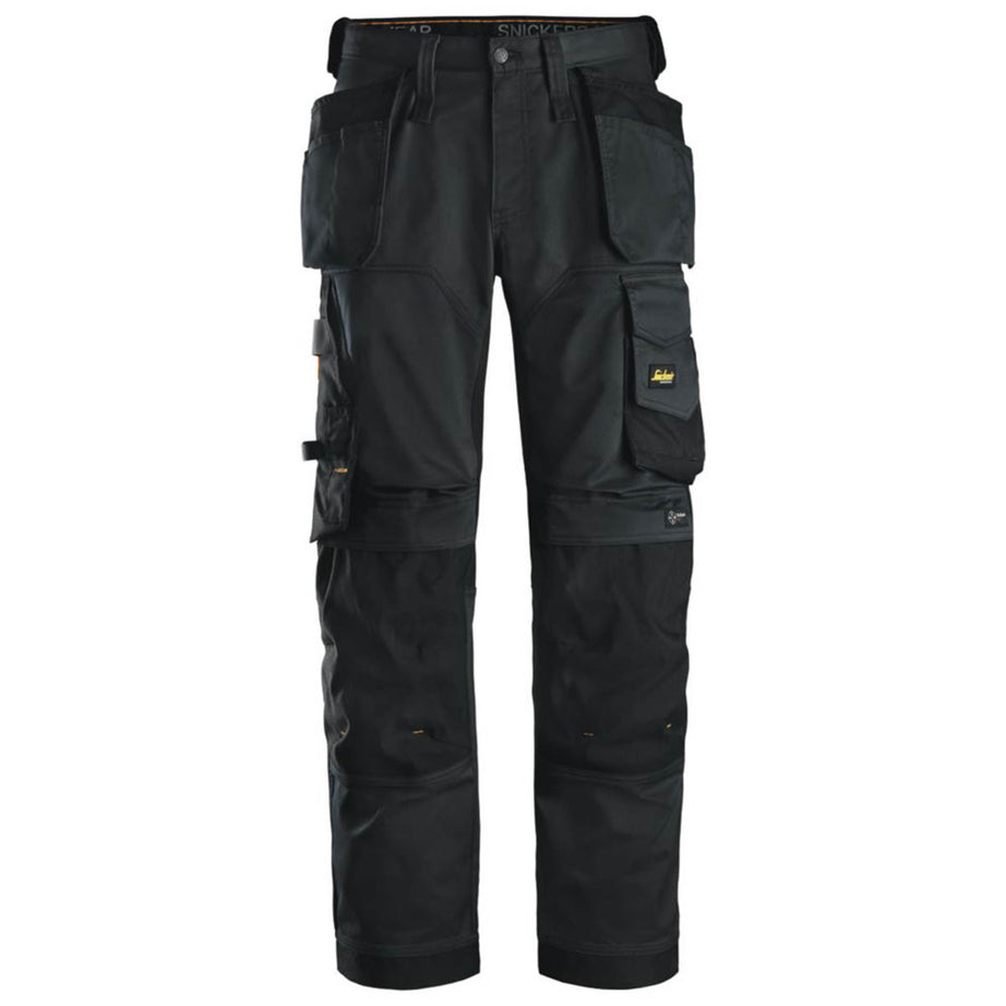 Snickers 6251 Stretch Trousers Black 38" W 32" L - Image 1