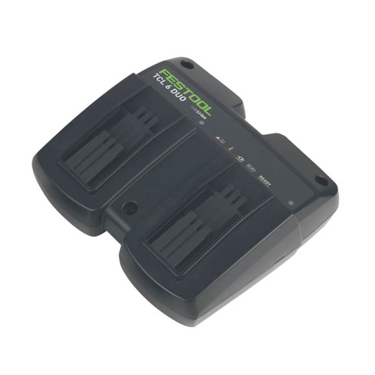 Festool Dual Rapid Charger 6A Charges 10.8/14.4/18V Batteries LED Display - Image 2