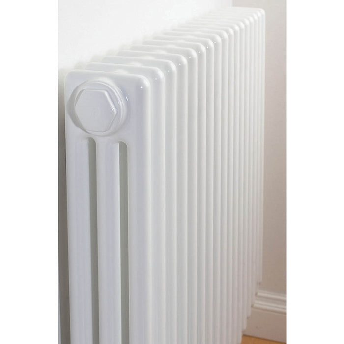 Acova Radiator 3 Column Horizontal Classic White Steel 2701BTU 600 x 628mm - Image 3