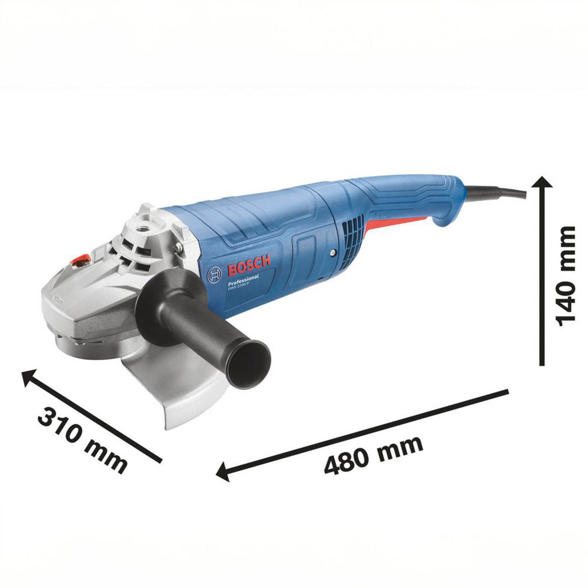 Bosch Angle Grinder GWS 2200 P Corded Electric Adjustable Guard 2200W 9.06" 230V - Image 5
