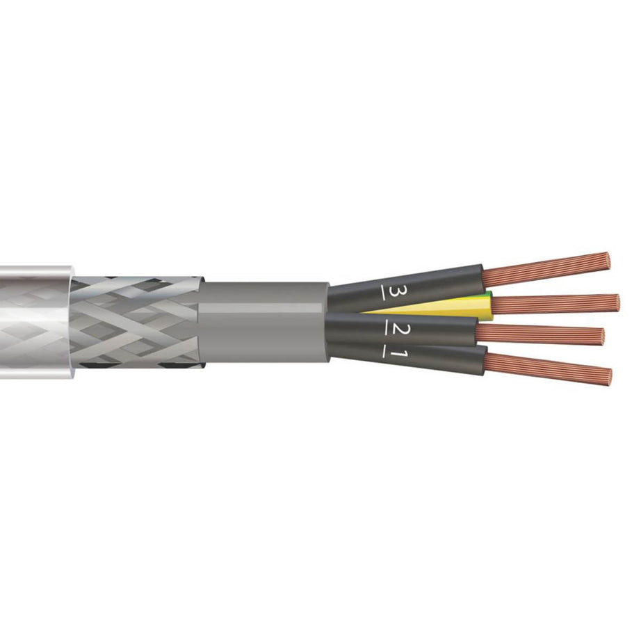 Time 4-Core SY Transparent 2.5mm²  Screened Control Cable 100m Drum - Image 1