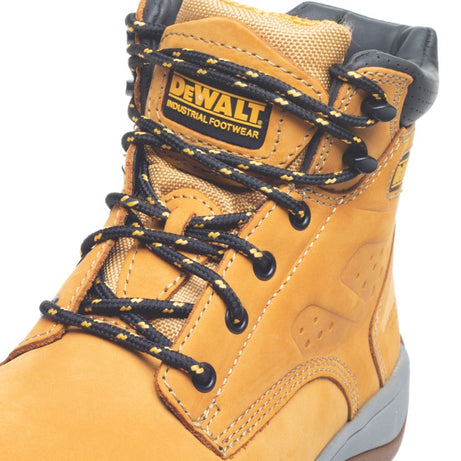 DeWalt Safety Boots Mens Wide Fit Honey Leather Work Shoes Steel Toe Size 9 - Image 4
