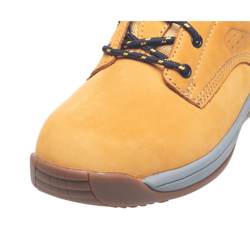 DeWalt Safety Boots Mens Wide Fit Honey Leather Work Shoes Steel Toe Size 9 - Image 6