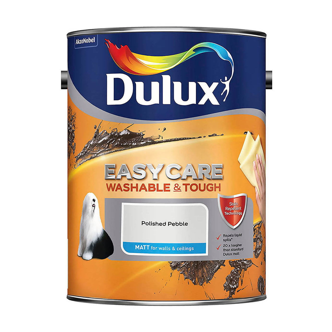 Dulux Emulsion Paint Polished Pebble Matt Wall And Ceiling Interior Washable 5L - Image 6