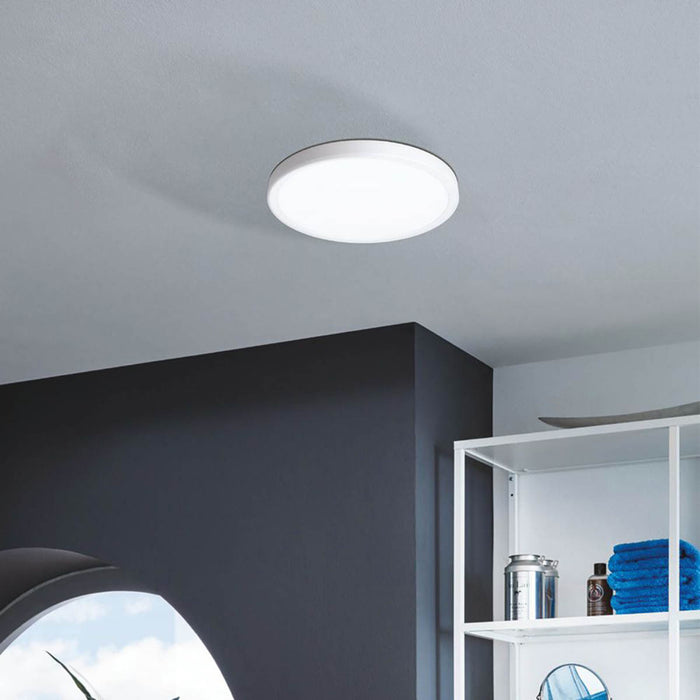 LED Ceiling Light White Bathroom Round Minimalist Traditional Indoor 2400lm - Image 2