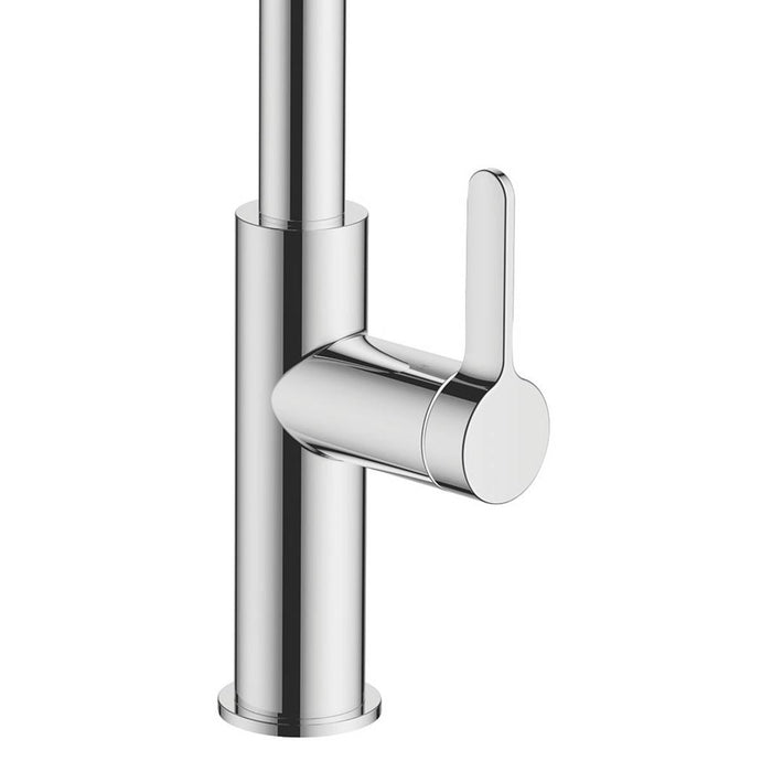 Swirl Kitchen Mono Mixer Tap Pull Out Spout Chrome Single Lever Contemporary - Image 3