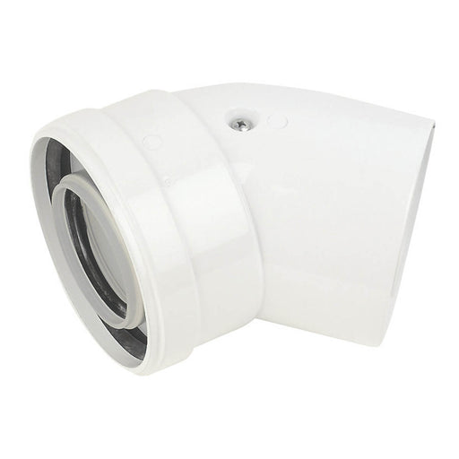Baxi Flue Bend White 135° 100mm Pack Of 2 Domestic Boiler Accessories Indoor - Image 1