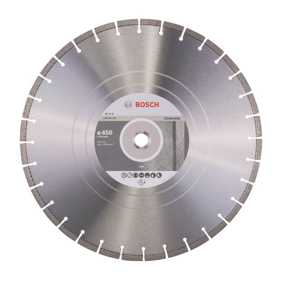 Bosch Diamond Cutting Disc Masonry Concrete Brick Soft Stone 450x25.4mm - Image 1