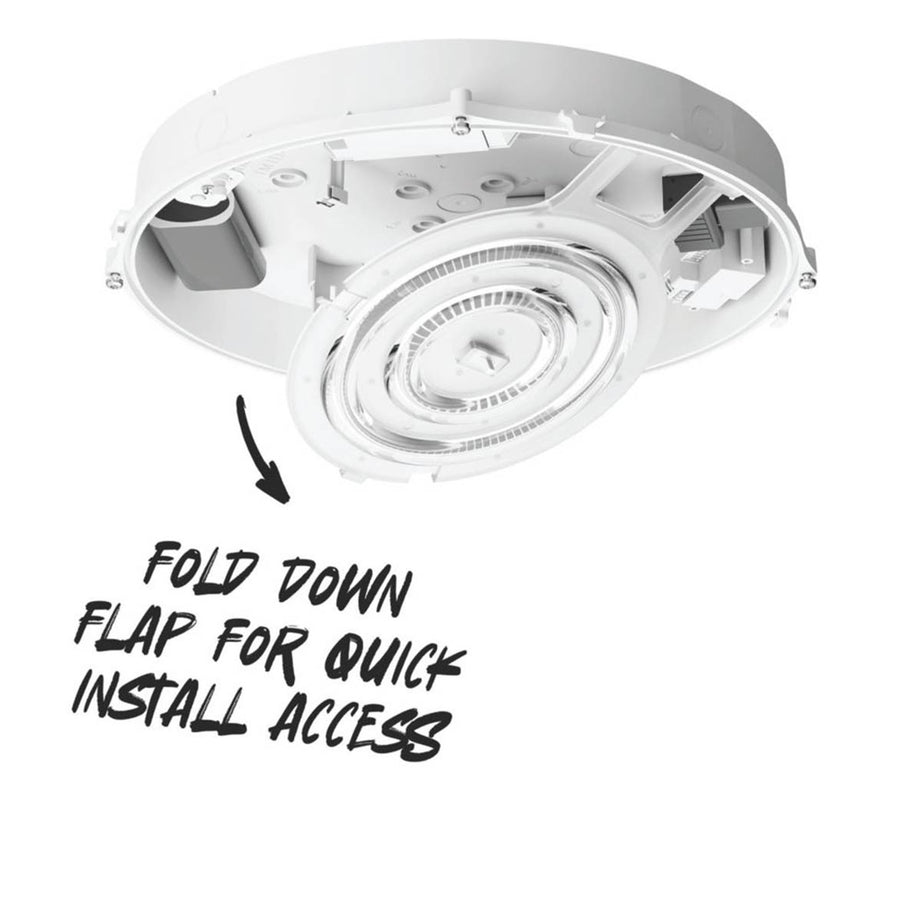 TCP LED Bulkhead Light Indoor Outdoor Emergency Round Microwave Sensor White - Image 4