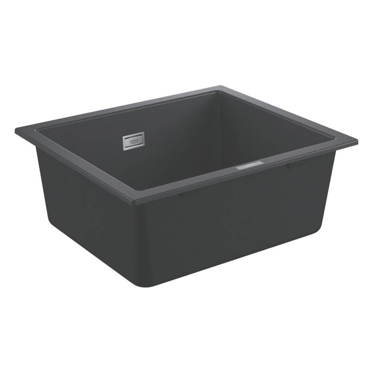 Grohe Kitchen Sink Matt Black 1 Bowl Under Mount Granite Composite 533 x 457mm - Image 3