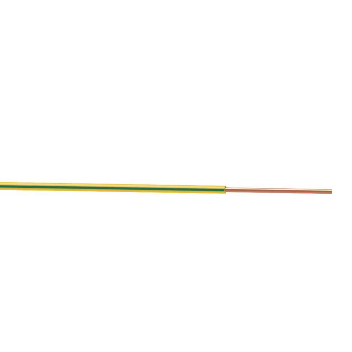 Time Conduit Cable 6491X Green Yellow 1 Core 4mm² Round Indoor 4.2mm Drum 50m - Image 1