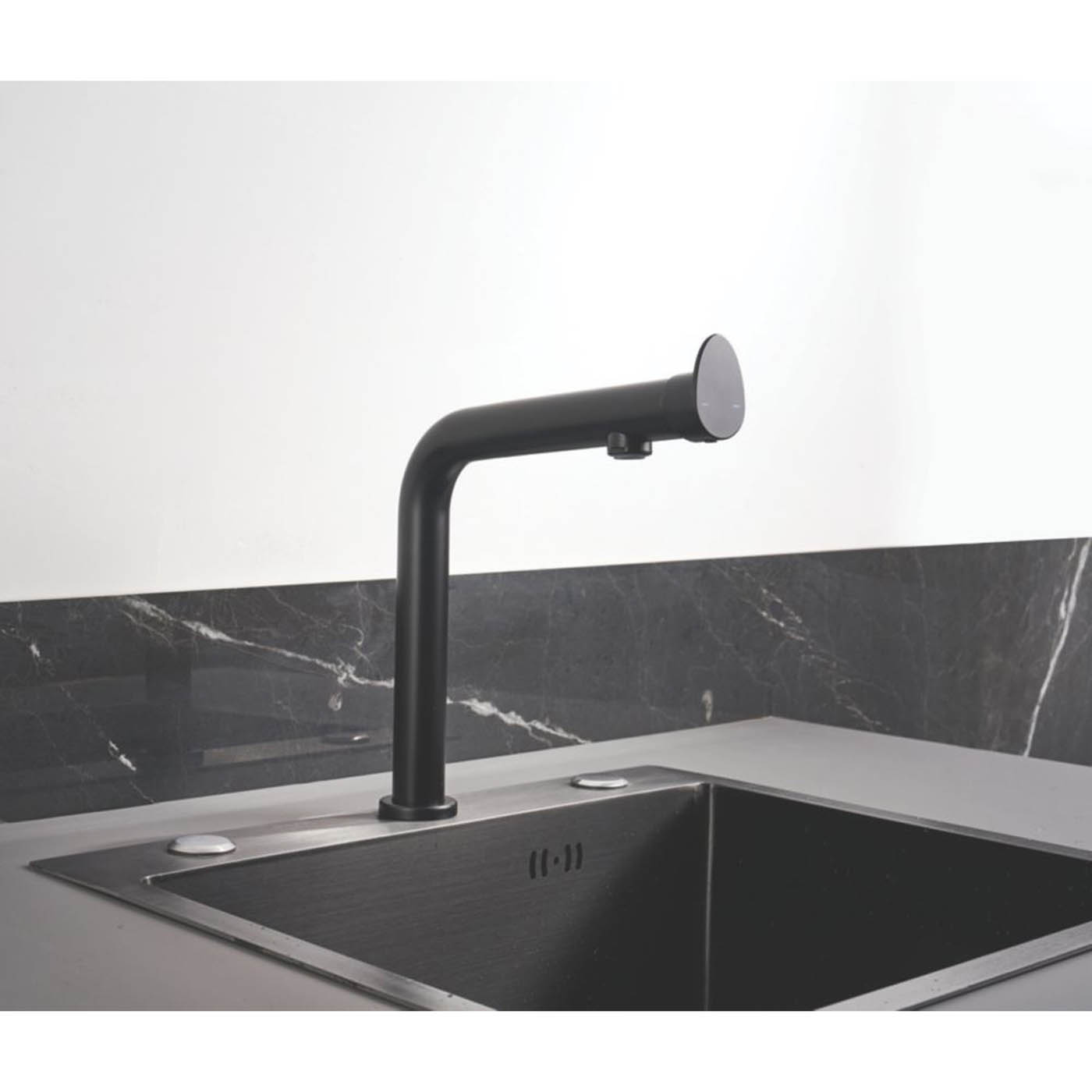 Cascabel Mono Mixer Tap Matt Black - Image 2
