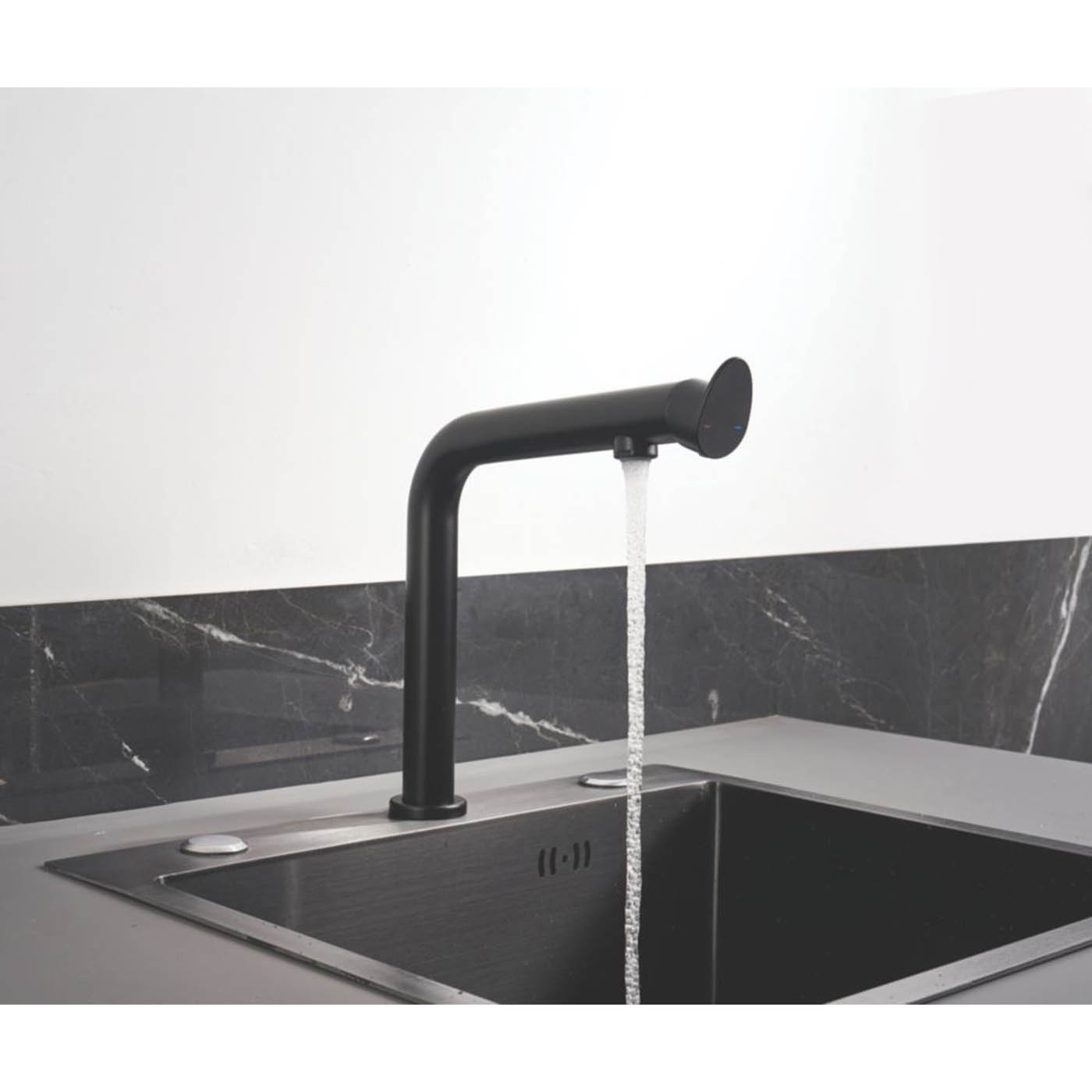 Cascabel Mono Mixer Tap Matt Black - Image 3